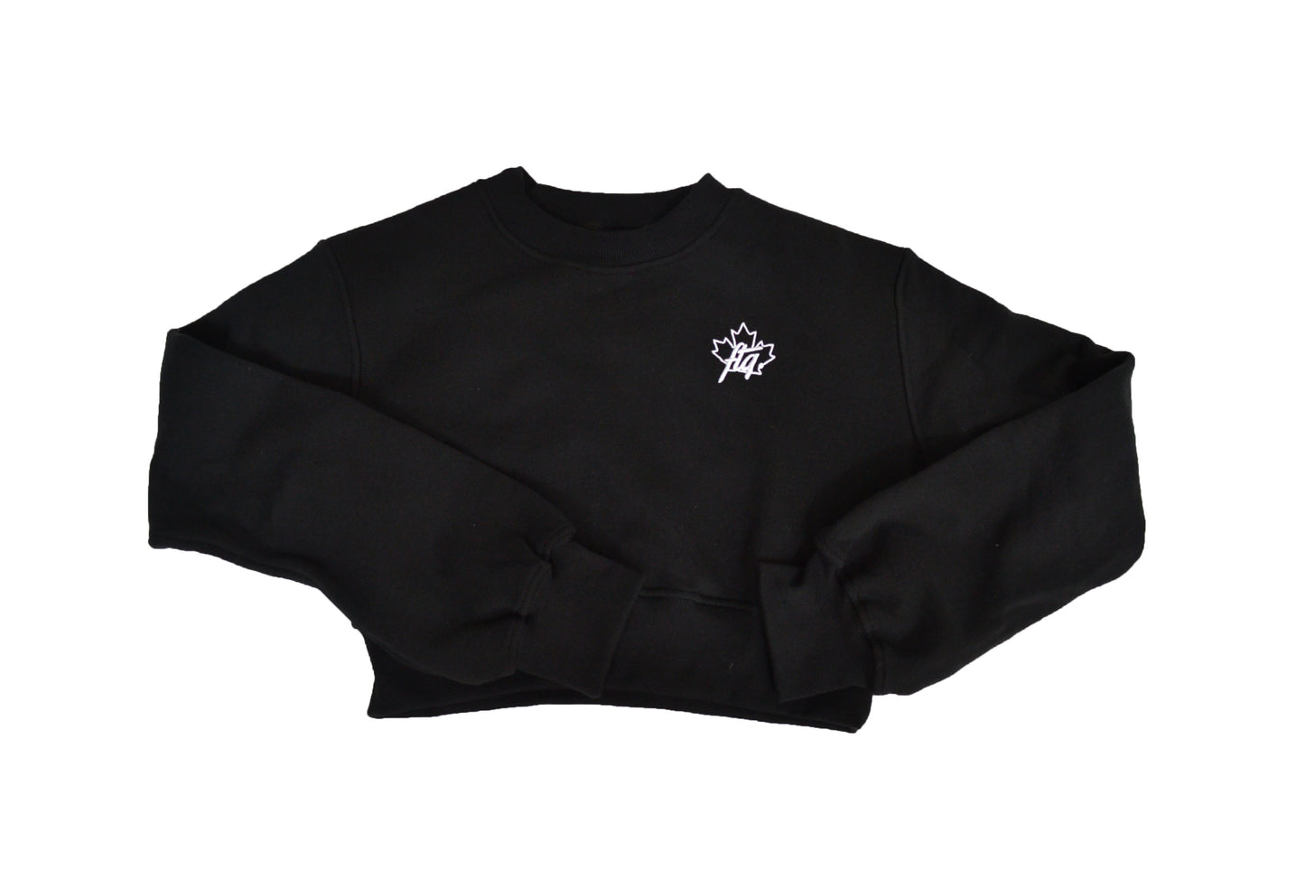 For The Girls - Leaf Logo Cropped Crewneck