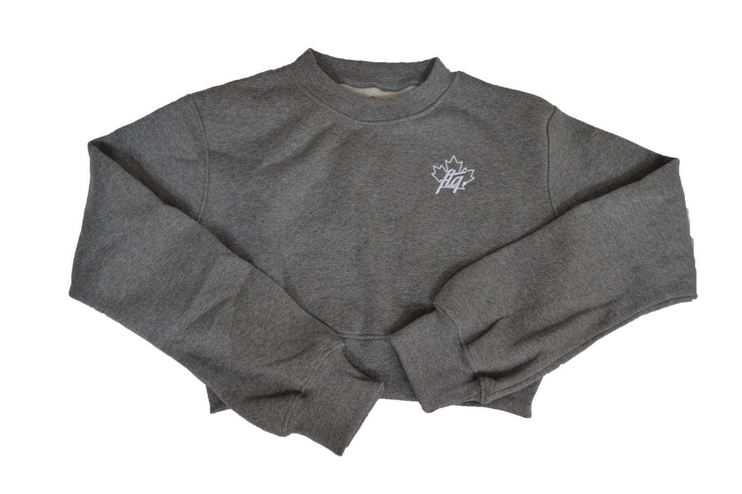 For The Girls - Leaf Logo Cropped Crewneck