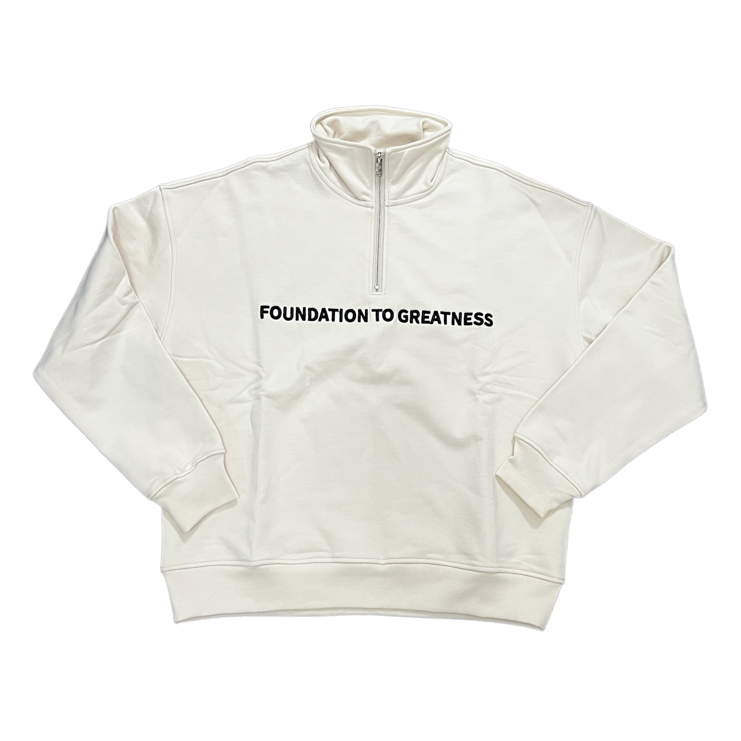 Cream shop quarter zip